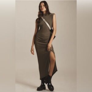 Daily practice by anthro size s ruched dress NWOT